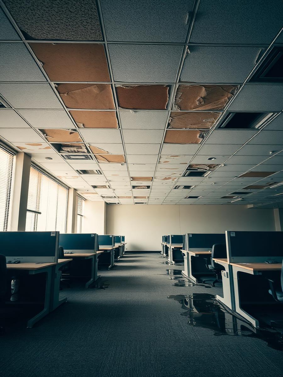 Damage typical of a commercial rebuilds project