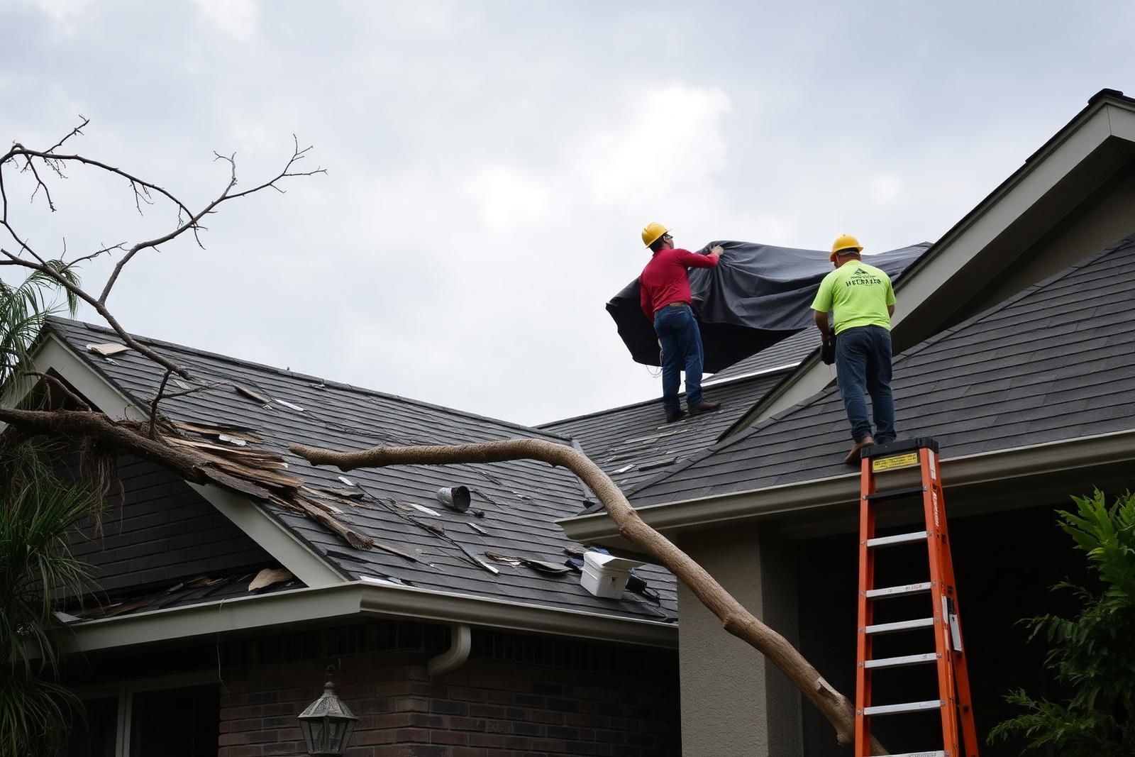 Storm Damage in San Antonio, Texas